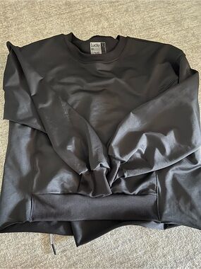Lucky in Love Black Pullover Crewneck - ACCEPTING OFFERS